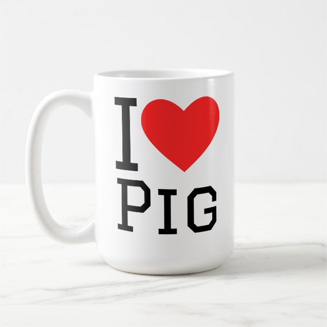 Taza De Café I love pig (Izquierda)