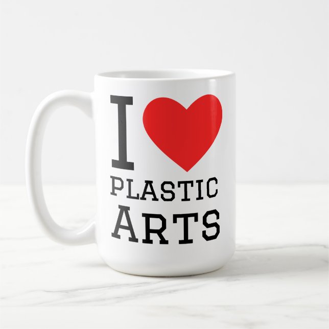 Taza De Café I love plastic arts  (Izquierda)