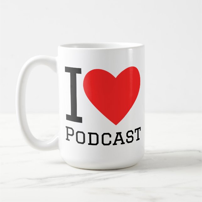 Taza De Café I love podcast (Izquierda)