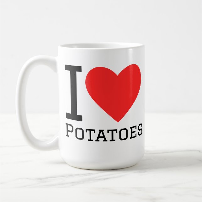 Taza De Café i love potatoes (Izquierda)