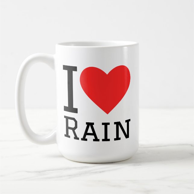 Taza De Café I love rain (Izquierda)