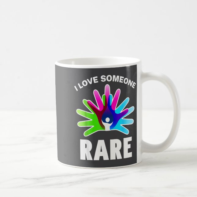 Taza De Café I Love Rare Disease Awareness Shirt - Rare Disease (Derecha)