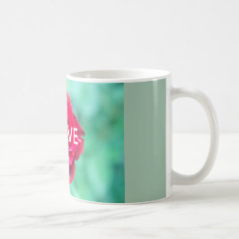 Taza De Café I LOVE Red Rose Mug