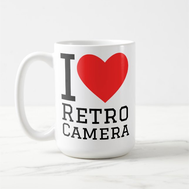 Taza De Café I love retro camera (Izquierda)