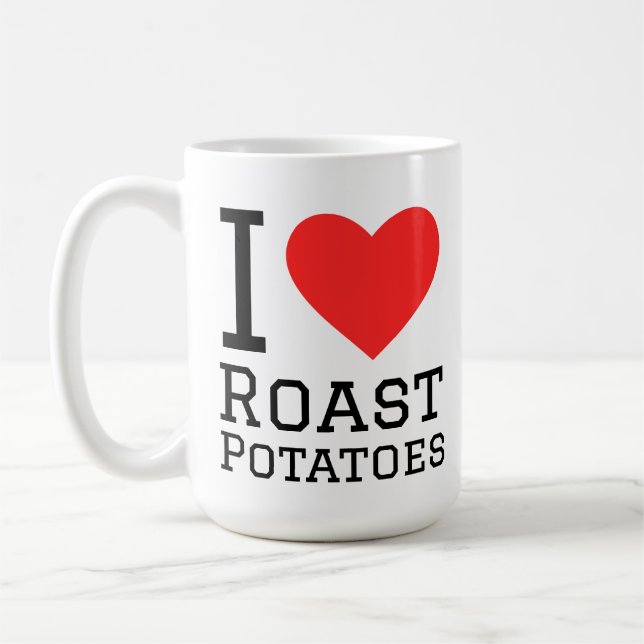 Taza De Café I love roast potatoes  (Izquierda)