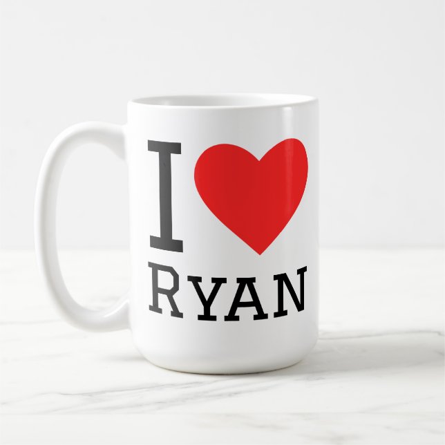 Taza De Café I love ryan (Izquierda)