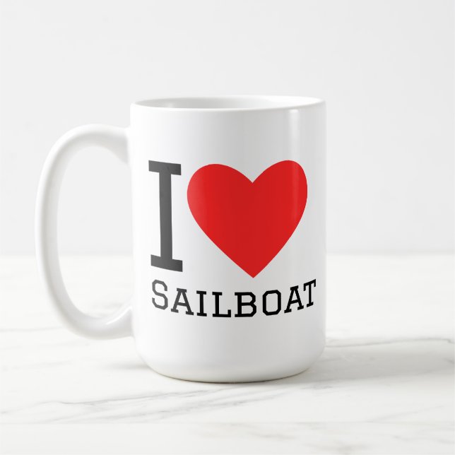 Taza De Café I love sailboat (Izquierda)
