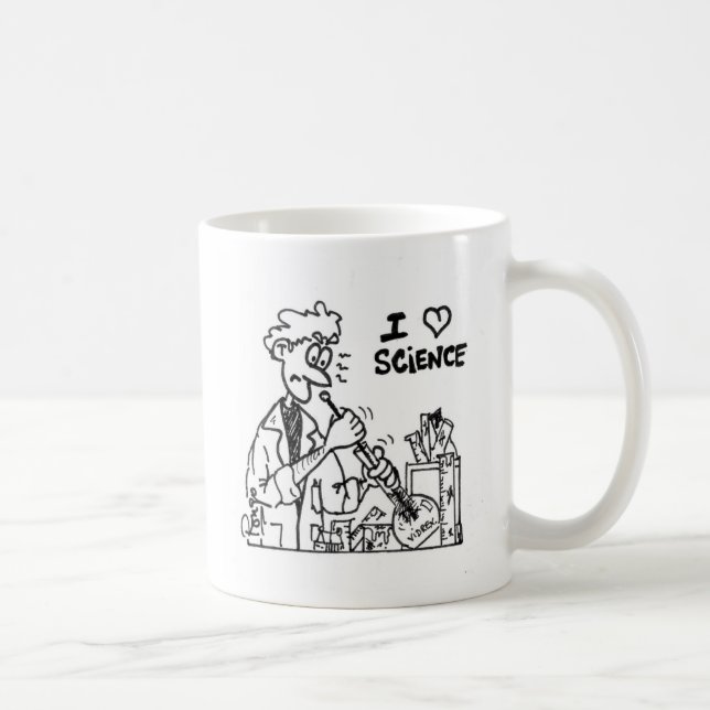 Taza De Café I love science (Derecha)