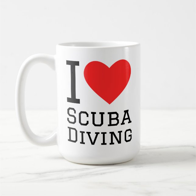 Taza De Café I love scuba diving (Izquierda)