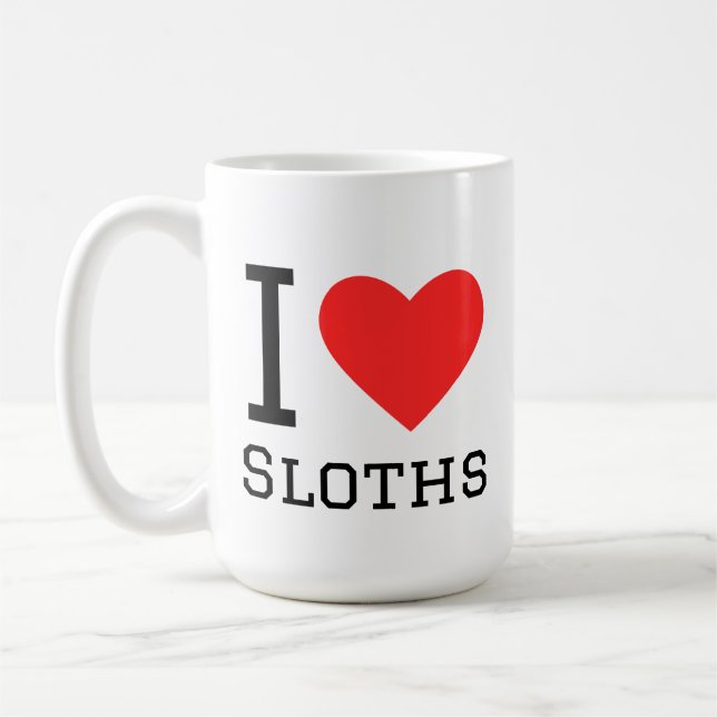Taza De Café I love sloths (Izquierda)
