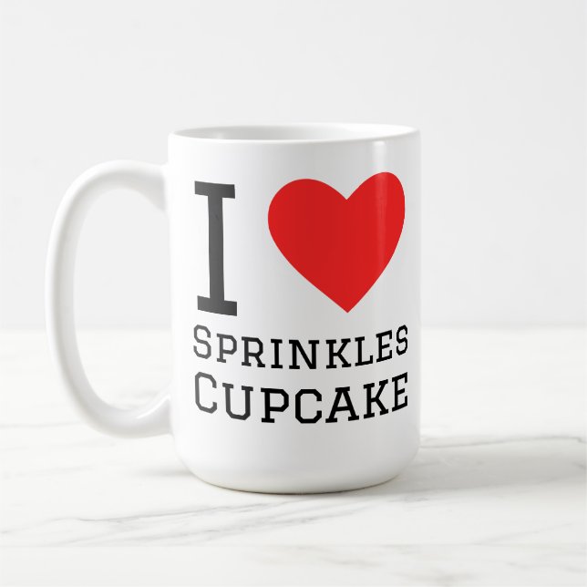 Taza De Café I love sprinkles cupcake (Izquierda)