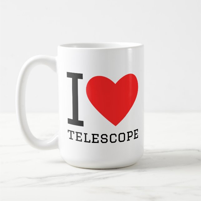 Taza De Café I love telescope (Izquierda)
