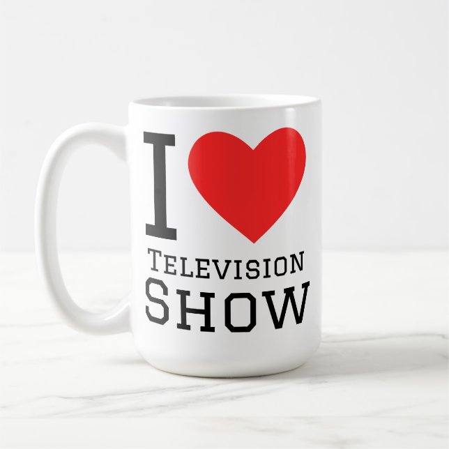 Taza De Café I love television show (Izquierda)
