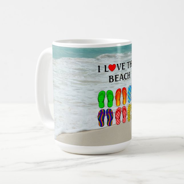Taza De Café I Love the Beach (Anverso izquierdo)