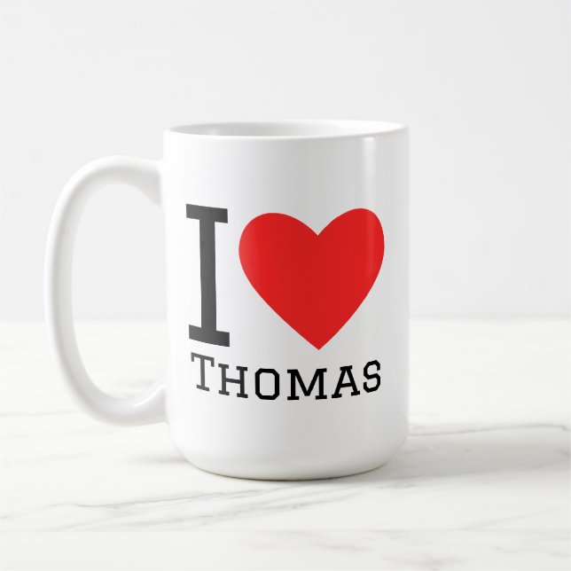 Taza De Café I love thomas (Izquierda)
