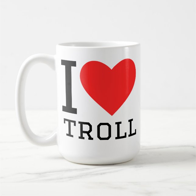 Taza De Café I love troll (Izquierda)