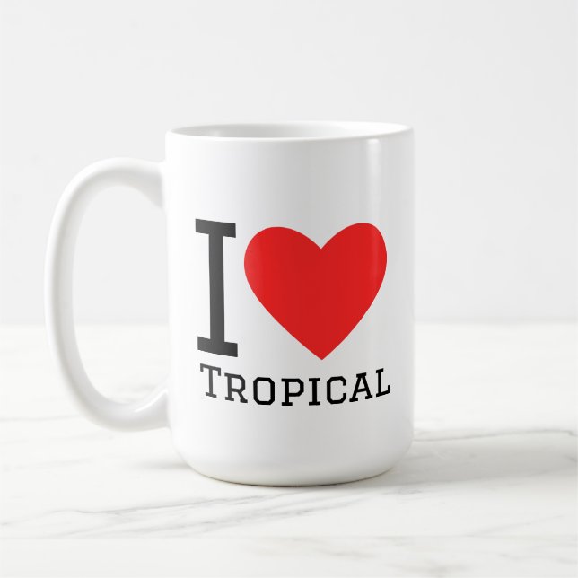 Taza De Café I love tropical (Izquierda)