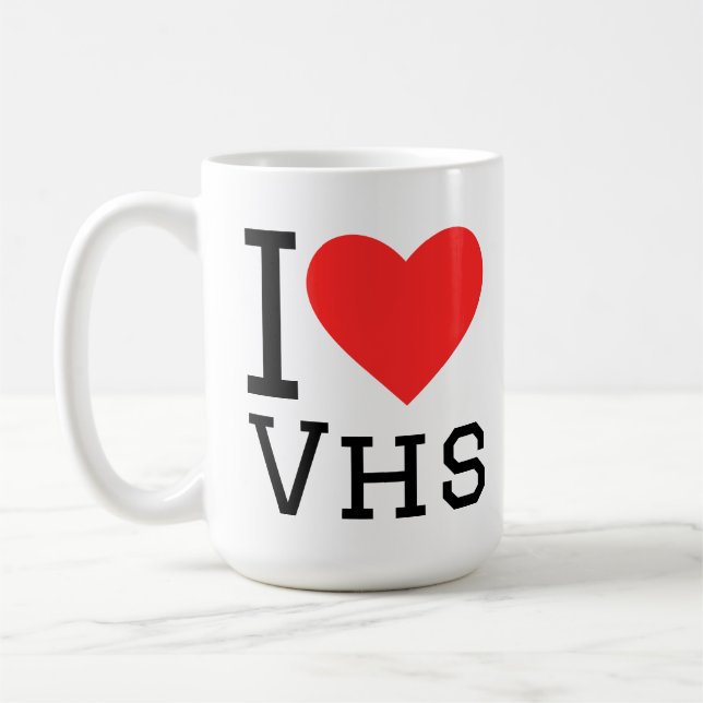 Taza De Café I love vhs (Izquierda)