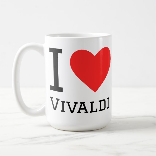 Taza De Café I love vivaldi (Izquierda)