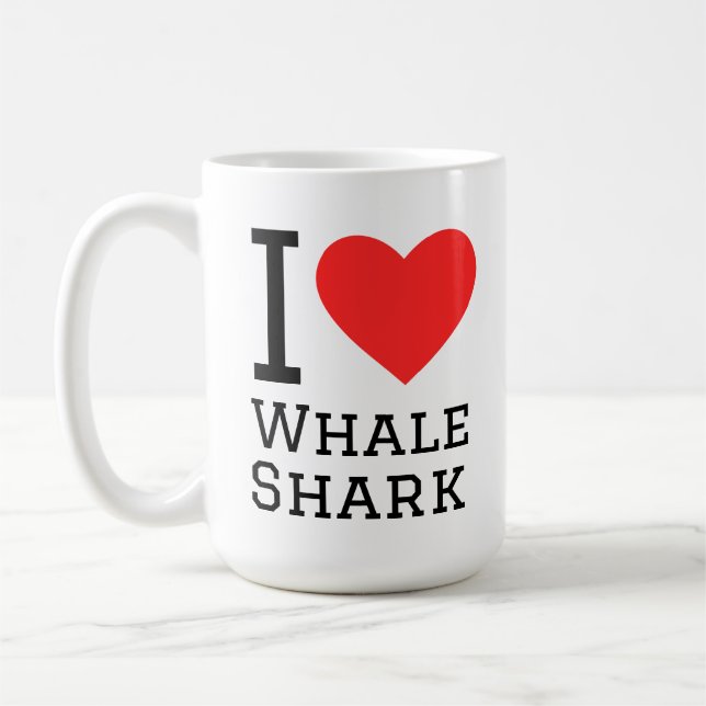 Taza De Café I love whale shark (Izquierda)