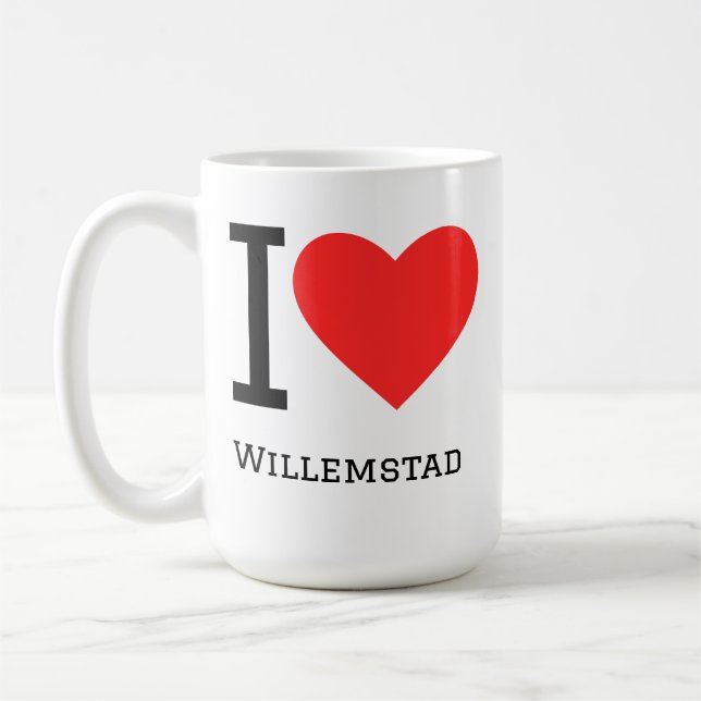 Taza De Café I love Willemstad (Izquierda)