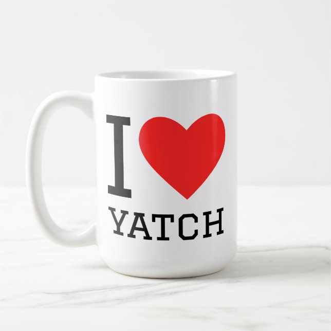 Taza De Café I love yatch (Izquierda)