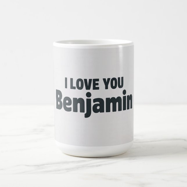 Taza De Café I Love You Benjamin (Centro)