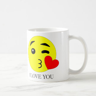 Taza De Café I Love You Emoji Ceramic Mug (11oz)