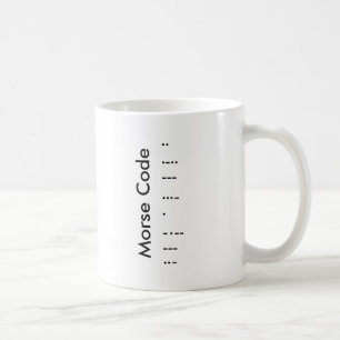 Taza De Café "I love you" (en código morse) Mug