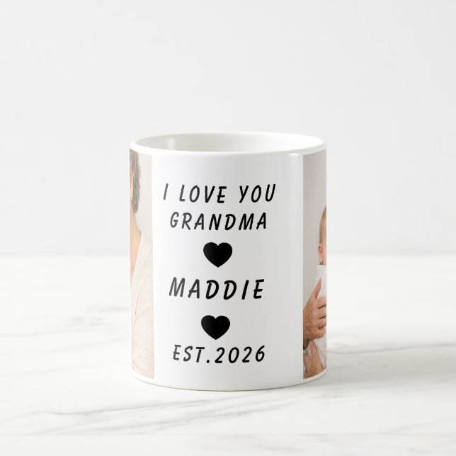 Taza De Café I Love You Grandma Mug | Grandparents Day (Centro)