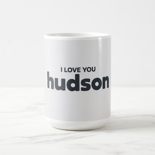 Taza De Café I Love You Hudson (Centro)