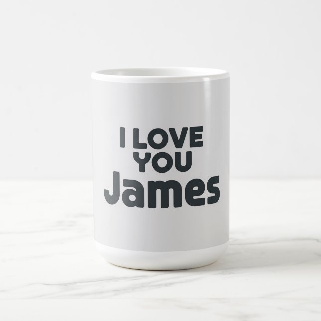 Taza De Café I Love You James (Centro)