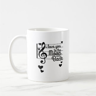 Taza De Café I Love You To The Moon And Back Repeating Love Quo