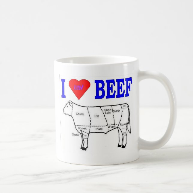 TAZA DE CAFÉ I LUV BEEF (Derecha)