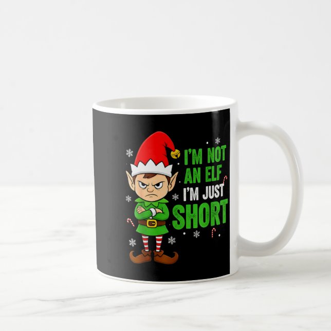 Taza De Café I’m Just Short Funny Elf Christmas  (Derecha)