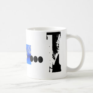 Taza De Café I Monograma Tipografía Guay Grunge Mug