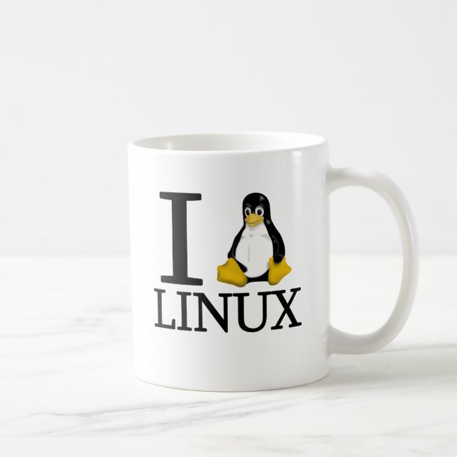 Taza De Café I pingüino Linux 2 (Derecha)
