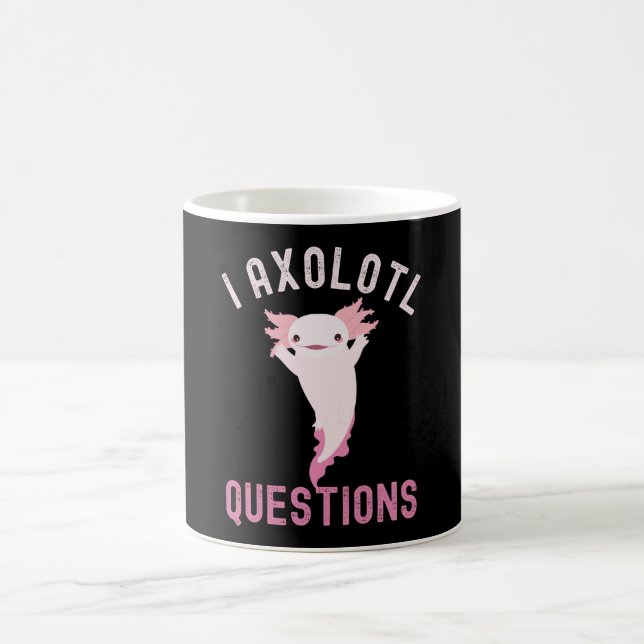 Taza De Café I Preguntas Axolotl, Cute Gracioso Axolotl (Centro)