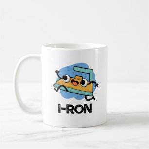 Taza De Café I-ron Gracioso Corriendo Pun de Hierro