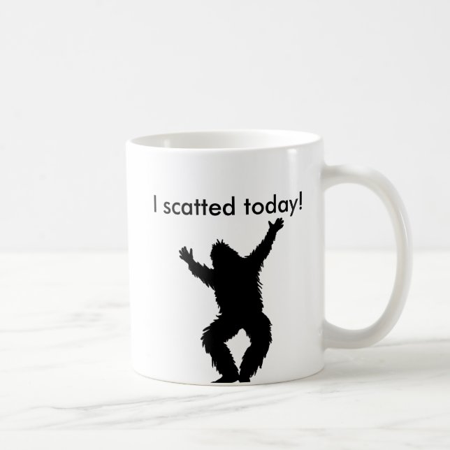 Taza De Café I Scatted (pooped) hoy - Bigfoot Sasquatch (Derecha)