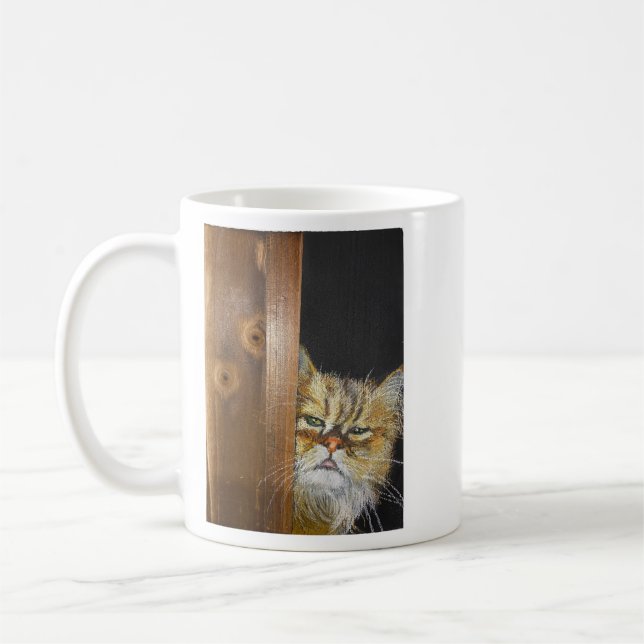 Taza De Café I See You Mug – Staring Cat Design (Izquierda)