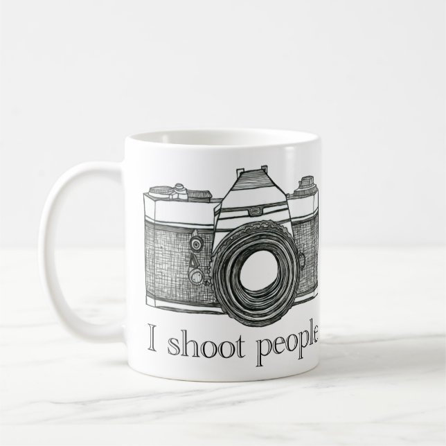 Taza De Café I Shoot (fotografía) People Mug (Izquierda)