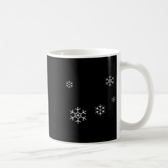 Taza De Café I Smell Snow Funny Holiday Under 20 Snowflakes  (Derecha)