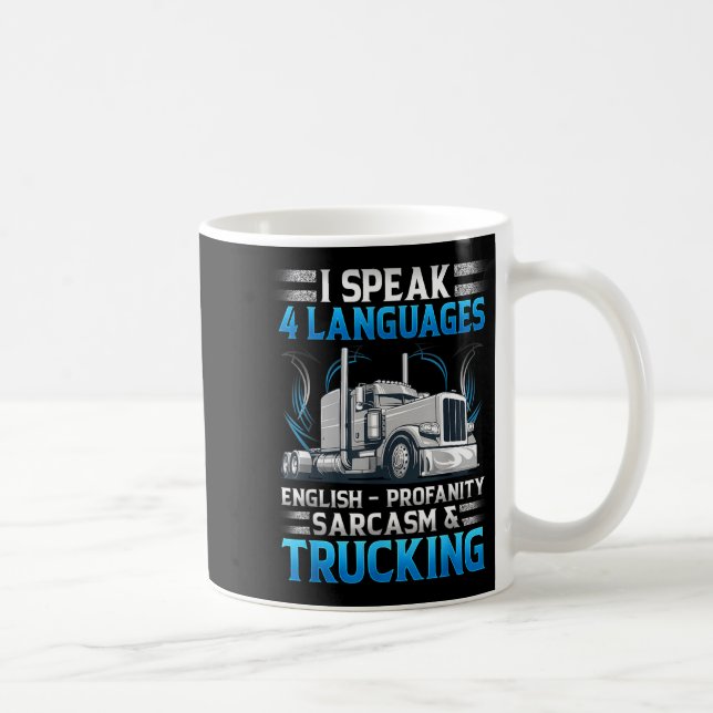 Taza De Café I Speak 4 Languages English Profanity Sarcasm And  (Derecha)