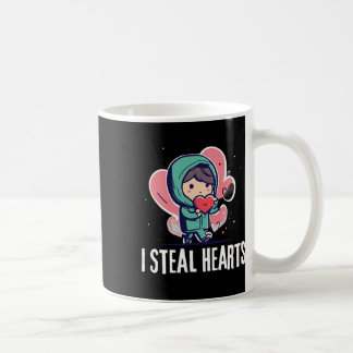 Taza De Café I Steal Hearts Funny Valentines Day Child Stealing