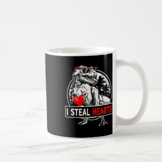 Taza De Café I Steal Hearts Valentines Day Dinosaur Boys Valent