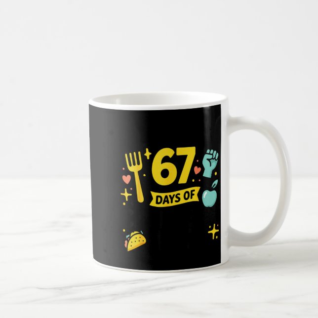 Taza De Café I Survived 67 Days Of Cafeteria Chaos Lunch Lady S (Derecha)
