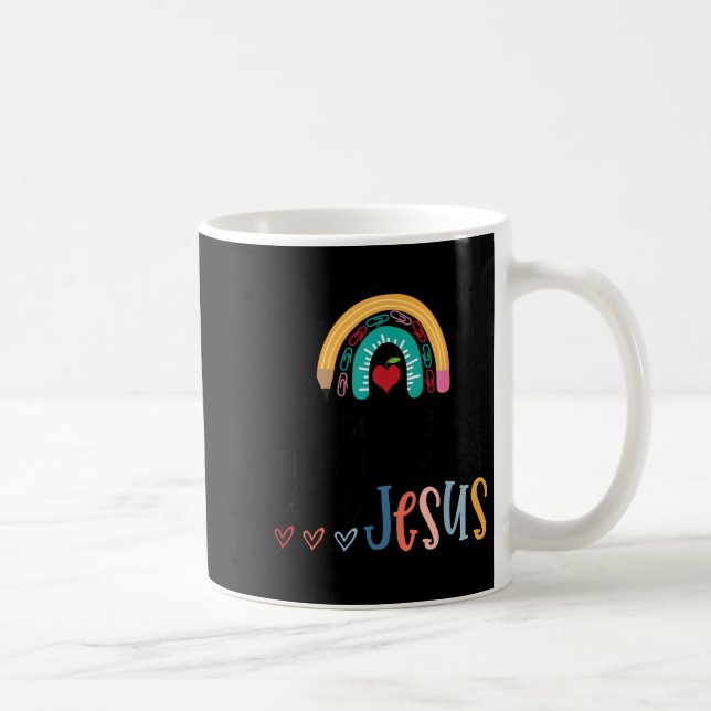 Taza De Café I Teach Tiny Humans About Jesus Christian Teacher  (Derecha)