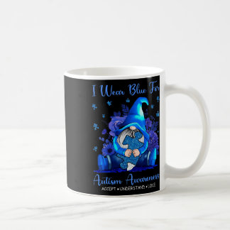 Taza De Café I Wear Blue For Autism Awareness Accept Understand