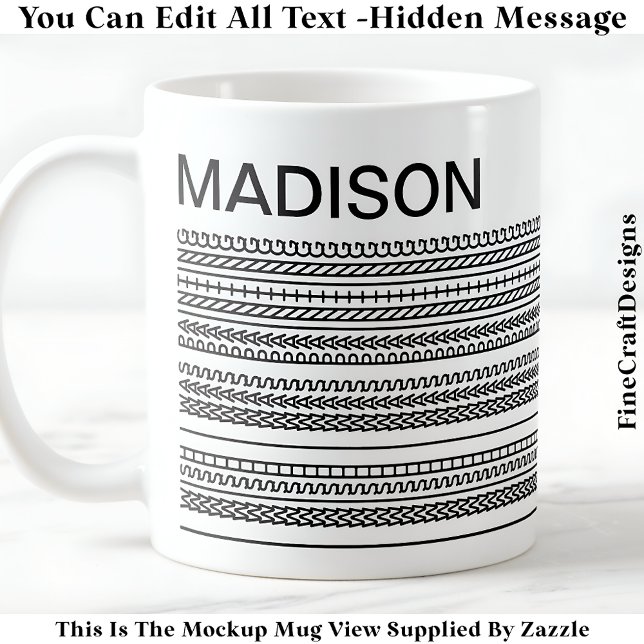 Taza De Café I Wish I Was Painting & Name Hidden Message 091B  (Subido por el creador)